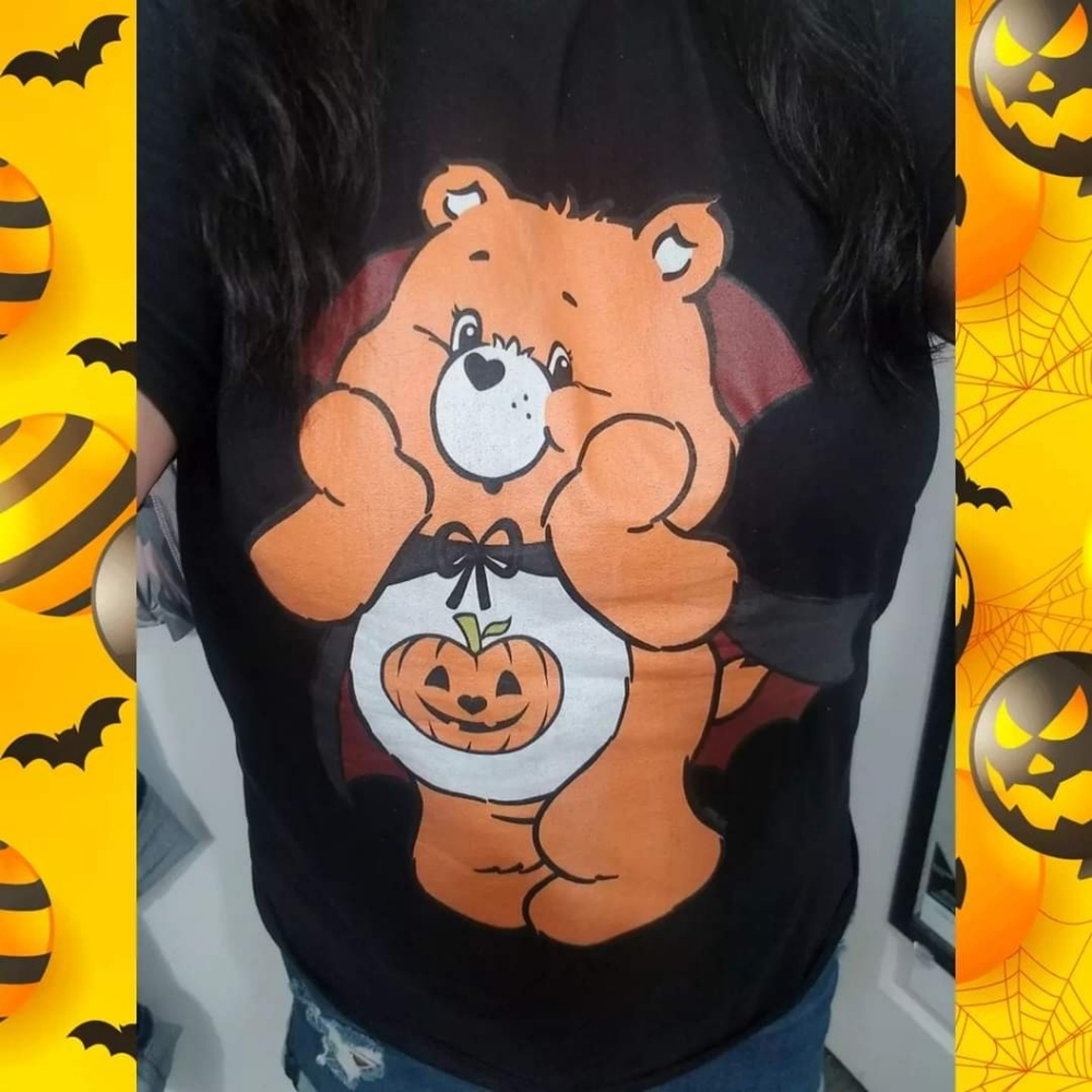 Hot Topic Care Bears Pumpkin Dracula Halloween T-Shirt XL